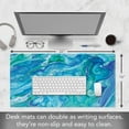 thumbnail image 3 of CounterArt "Blue Fluidity" Large Desk Mat Mouse Pad 32" x 16", 3 of 6