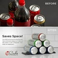 thumbnail image 5 of The Fridge Monkey® Cooks Innovations Wine & Soda Can Organizer for Refrigerator - Drink Organizer Holder Makes Cans & Bottles Stackable for Easy Storage, 5 of 5