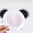 thumbnail image 3 of WHAMVOX Extractor Vent Cover White ABS Ventilation for Bathroom Ventilation 1Pcs, 3 of 8