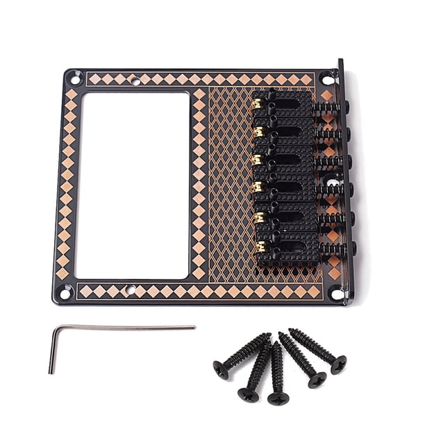 Sonducket Puentes individuales Superficie chapada Accesorios para instrumentos profesionales Tornillos de resortes para principiantes Tablero de Accesorios para instrumentos musicales