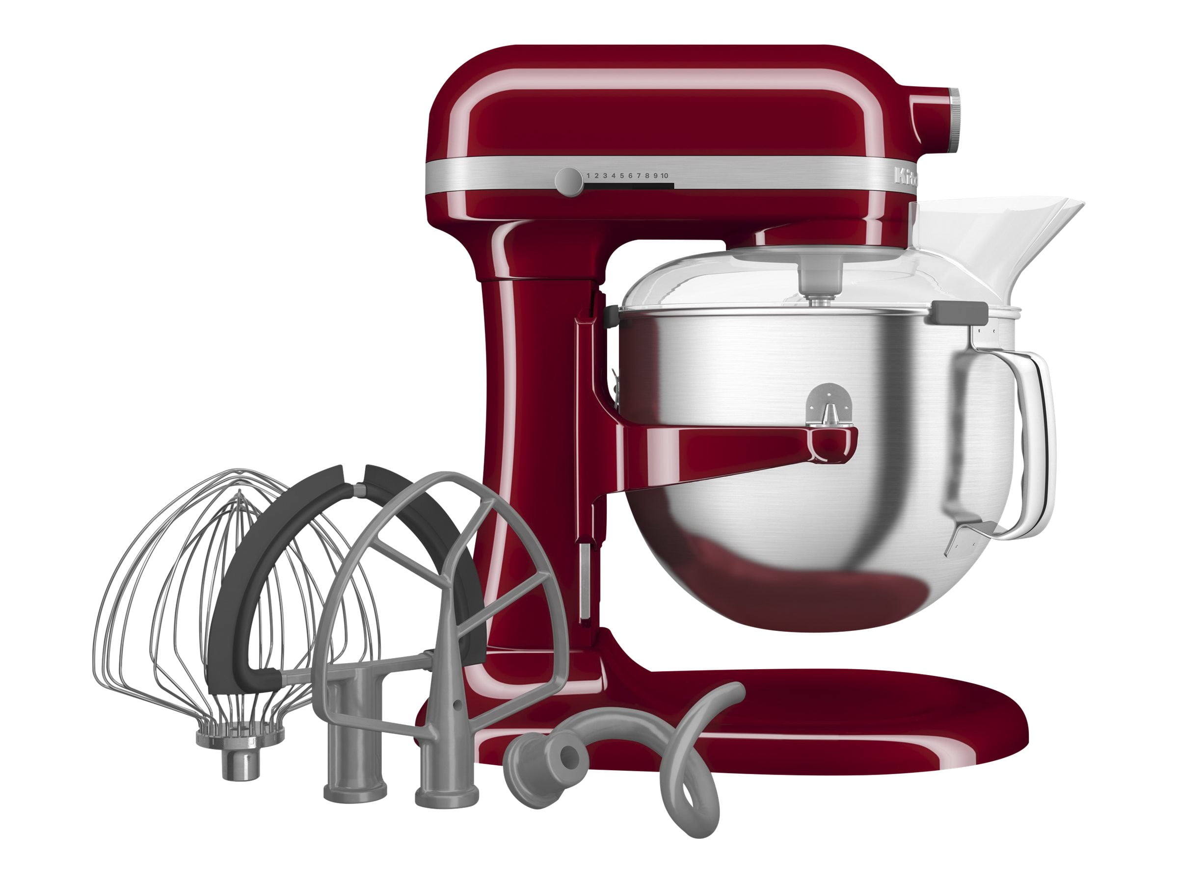 KitchenAid 7 Quart Bowl-Lift Stand Mixers with Accessories, Empire Red, KSM70SKXX