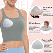 BIMEI Womens Silicone Swim Form Breast Prosthesis, Transparent