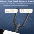 thumbnail image 5 of Tarjeta de red inalámbrica TQEHS WiFi 6 Gigabit 5G AX1800M Receptor Computadora, 5 of 5