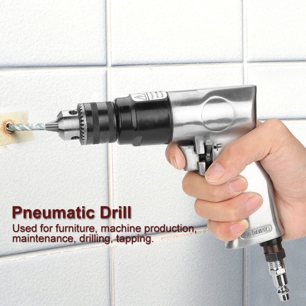 Herramienta De Perforación De Aire De Perforación Neumática De 3/8 "Rotación Reversible De Alta Velocidad De 1700 Rpm Para Perforar El Orificio En Las Paredes Placa De Hierro