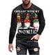 thumbnail image 2 of Blusas y camisas de manga larga con cuello redondo para hombre, blusa informal navideña con cuello redondo y manga larga, blusa estampada para hombre., 2 of 5