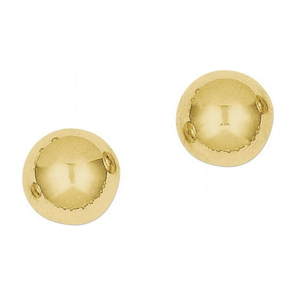 Primal Gold 10 Karat Yellow Gold Polished 7mm Ball Post Earrings