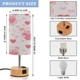 thumbnail image 2 of Touch Control Table Lamp with LED Bulb Bedside Lamp for Bedroom Living Room Pink Cute Pigs, 2 of 8