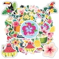thumbnail image 4 of 35pcs Vibrant Stickers Tropical Stickers Summer Decals Beach Stickers for Luggage Laptop Phone, 4 of 9