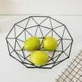thumbnail image 2 of Advancent Frutero Malla de hierro Cesta de fruta tejida Cocina Encimera Vegetal Decorativo Organizadores de utensilios de cocina Negro, 2 of 6