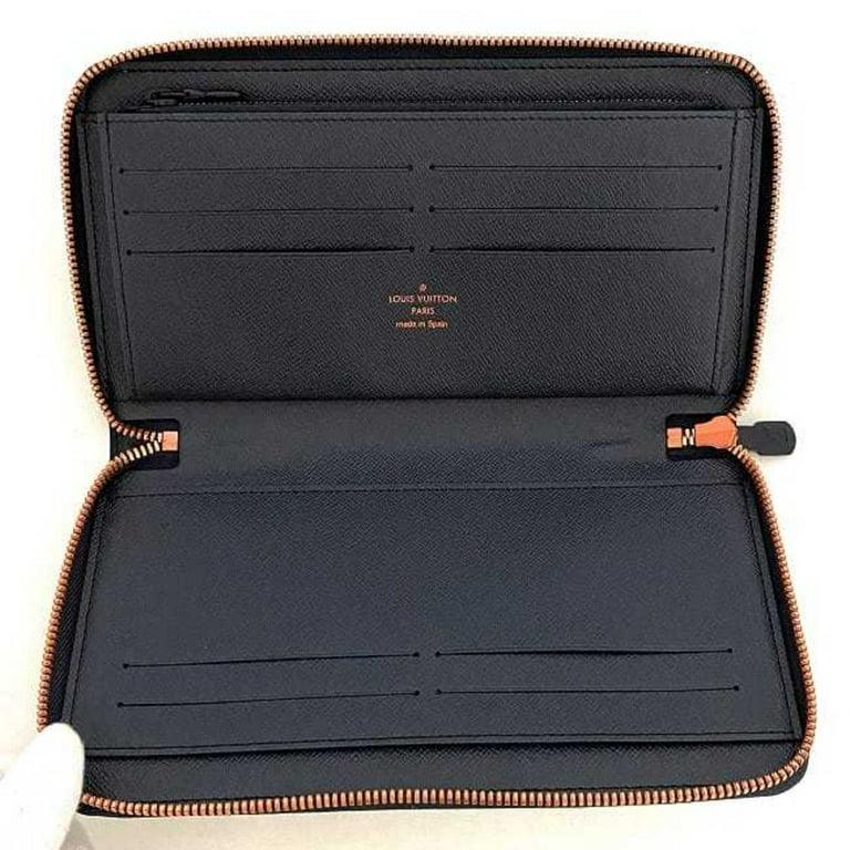 Authenticated Used Louis Vuitton Long Wallet Zippy Organizer Navy