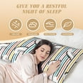 thumbnail image 4 of Bingfone Body Pillow Cover Long Pillow Case With Zipper Decorative Bedding Pillowcase 20"X54" Soft Cushion Pillow Case For Bedroom-Cartoon Dinosaurs, 4 of 8