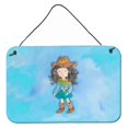 thumbnail image 1 of "Treasures Cowgirl Watercolor Metal Print, 8""H x 12""W, Multicolor" Caroline's Treasures BB7367DS812, 1 of 1