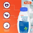 thumbnail image 3 of Rugby Calcium Carbonate 500mg Antacid Tablets Peppermint, Regular Strengh, 150 Chewable Tablets - 4 Pack, 3 of 5