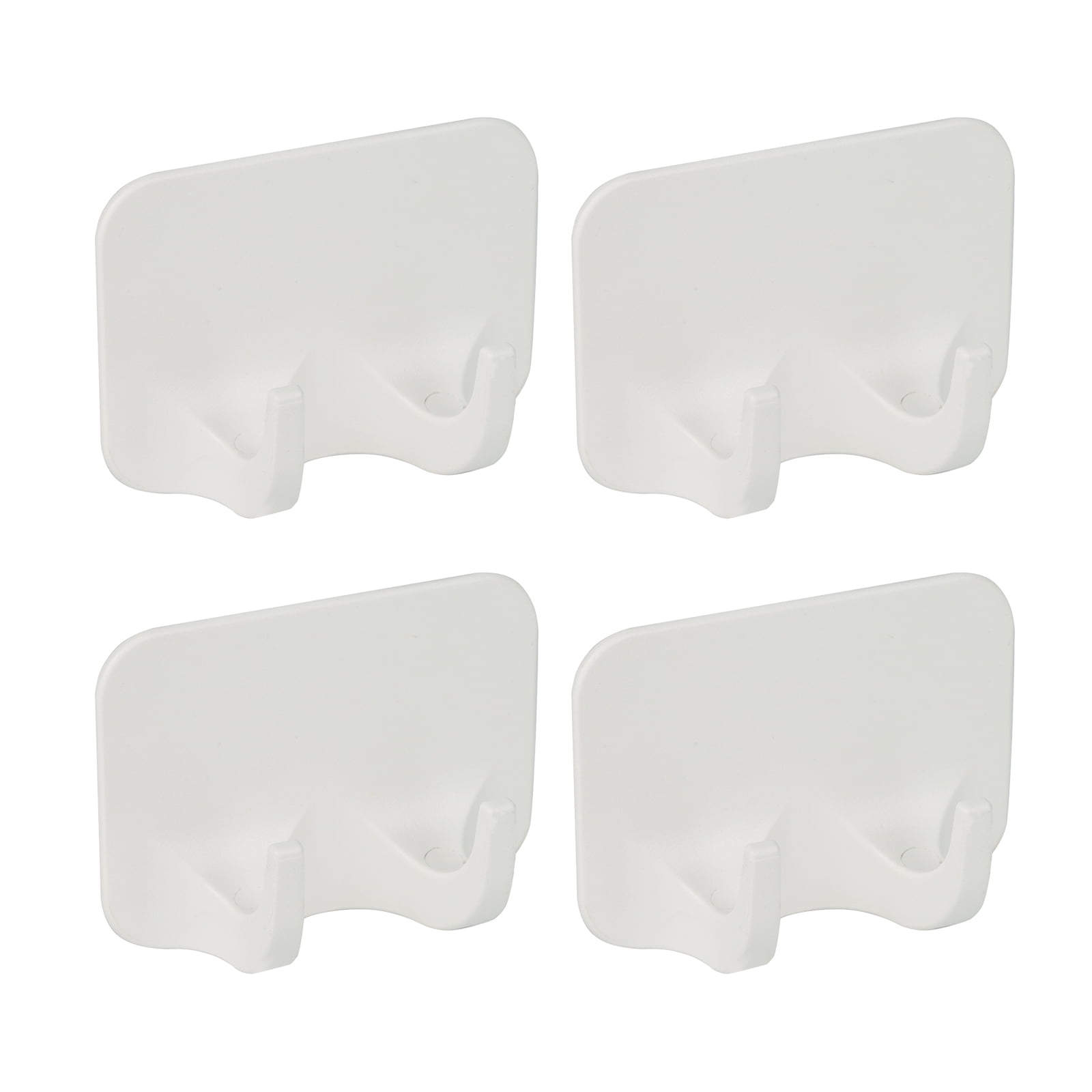 4 Pack Adhesive Hooks Wall Sticky Hooks Removable Hangers Nail Free