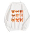 thumbnail image 2 of Cavosen Thanksgiving Day Womens Sweatshirts No Hood Fleece Cute Funny Happy Knot Print Loose Orange Sweatshirts Long Sleeve Round Neck Pullover Shirts Grateful Fall Clothes, 2 of 3