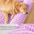 thumbnail image 2 of Exclusivo Mezcla Orthopedic Dog Bed with Head Pillow for Small and Medium Dogs, Removable and Machine-Washable Cover, 30"X20", Purple, 2 of 7
