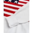 thumbnail image 5 of American Flag Sweaters for Women Veterans Day Independence Day Patriotic Stars Sweater Long Sleeve Crewneck Striped Sweater Alsol Lamesa, 5 of 6