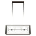 thumbnail image 2 of Hunter - Felippe 8-light Onyx Bengal, Extra Large Chandelier, Dimmable, Casual Style, Linear Shaped, for Bedrooms, Dining, Living Rooms - 19978, 2 of 10