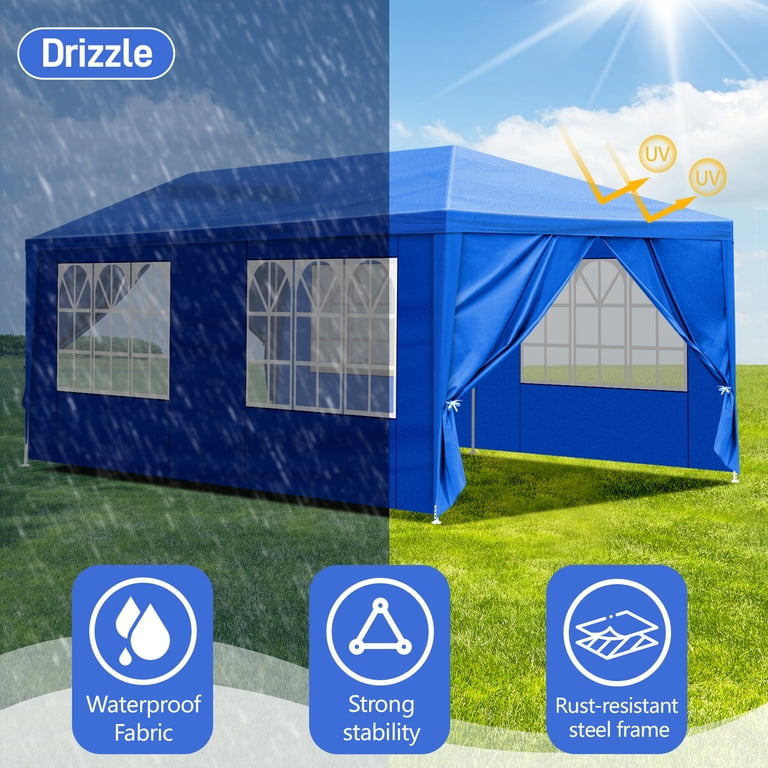 Ktaxon 10'x20' Canopy Party Outdoor Gazebo Tent 6 Sidewall