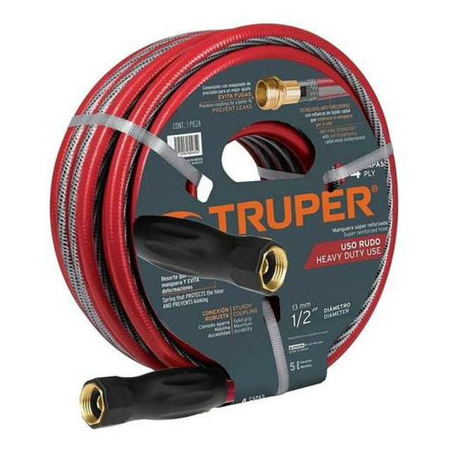 Manguera armada super reforzada Truper MAN-20X1/2X 1/2' 20 m