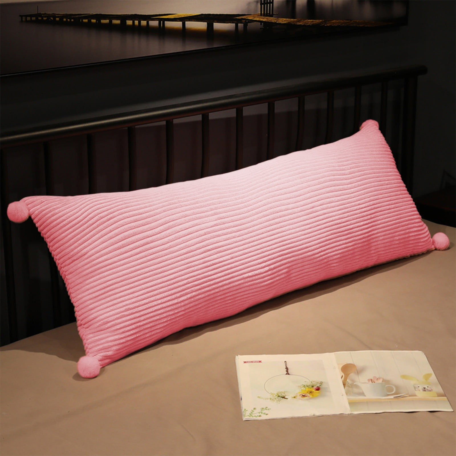 Loyerfyivos Body Pillow for Adults - Memory Foam Body Pillow, Soft Cooling Long Bed Pillows for Sleeping Adjustable Full Body Pillow for Side Sleeper Pregnancy 24 inches