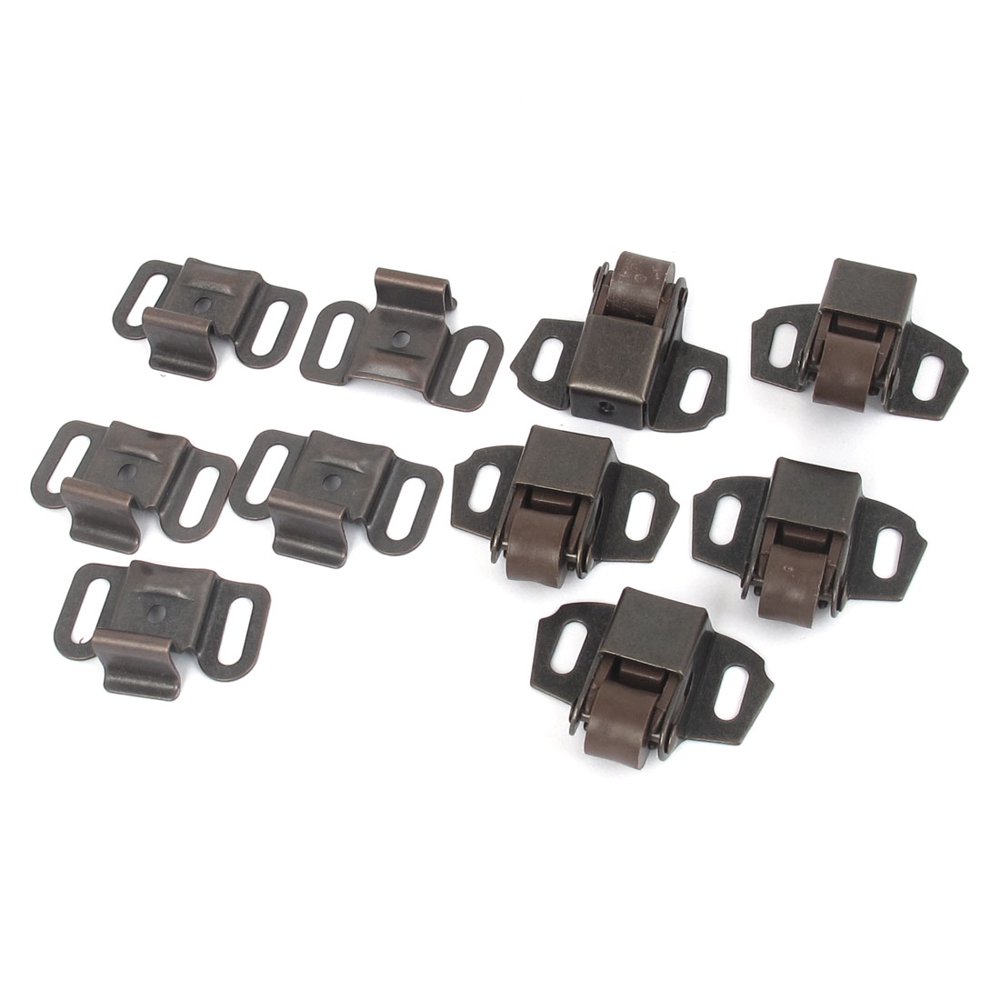 Wardrobe Door Ball Roller Catch Latch Copper Tone 5pcs