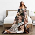 thumbnail image 6 of Blanket Elizabeth Olsen Throw Flannel Blankets UltraSoft Micro Fleece Blanket Warm Cozy Plush Gift for Room Decoration Sofa,Office Bed car Camp Couch Beach, 6 of 9
