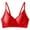 Red, variant on Women's Textured Lightly Padded Bralette Ventilate Seamless Soft Support Full Coverage Bra Adjustable Solid Color Bras
