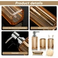 Household Bath Accessories Set,4Pieces Acrylic Bathroom Decor Set