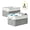 Gray, variant on Tripumer 2pack Collapsible Fabric Storage Bins with Cotton Rope Handles, 15L Household Organizer for Bedroom, Living Room & Closet, Clothing Toy Storage, White & Gray