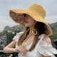 thumbnail image 2 of Xiao Hua Sombrero de pescador para mujer, de algodón a cuadros, plegable, reversible, colorido, para verano (amarillo), 2 of 5