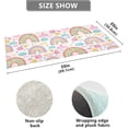 thumbnail image 3 of Cute Pastel Rainbow 39" x20" Soft and Absorbency Bathroom Rugs, Fast Drying Machine Washable Bath Mat for Bathroom Kitchen Bathtub Home Decorations, 3 of 7