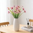 thumbnail image 2 of ddioayh Artificial Flowers 7 Fork Realistic Pansy Bouquet for Home Decor Wedding Party Decoration Durable Faux Floral Arrangement, 2 of 5