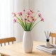 thumbnail image 4 of Artificial Flowers Bouquet Forked Spring Grass Pansy Daisy Stem Plastic Silk Faux Flower 7 Forks 1 Pc Blue Pink White Red Purple Yellow Home Wedding Decor, 4 of 5