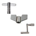 thumbnail image 2 of Shisuyan 3pcs Drum Keys Percussion Drum Set Tuning Tools Drum Silver Tuning Keys, 2 of 9