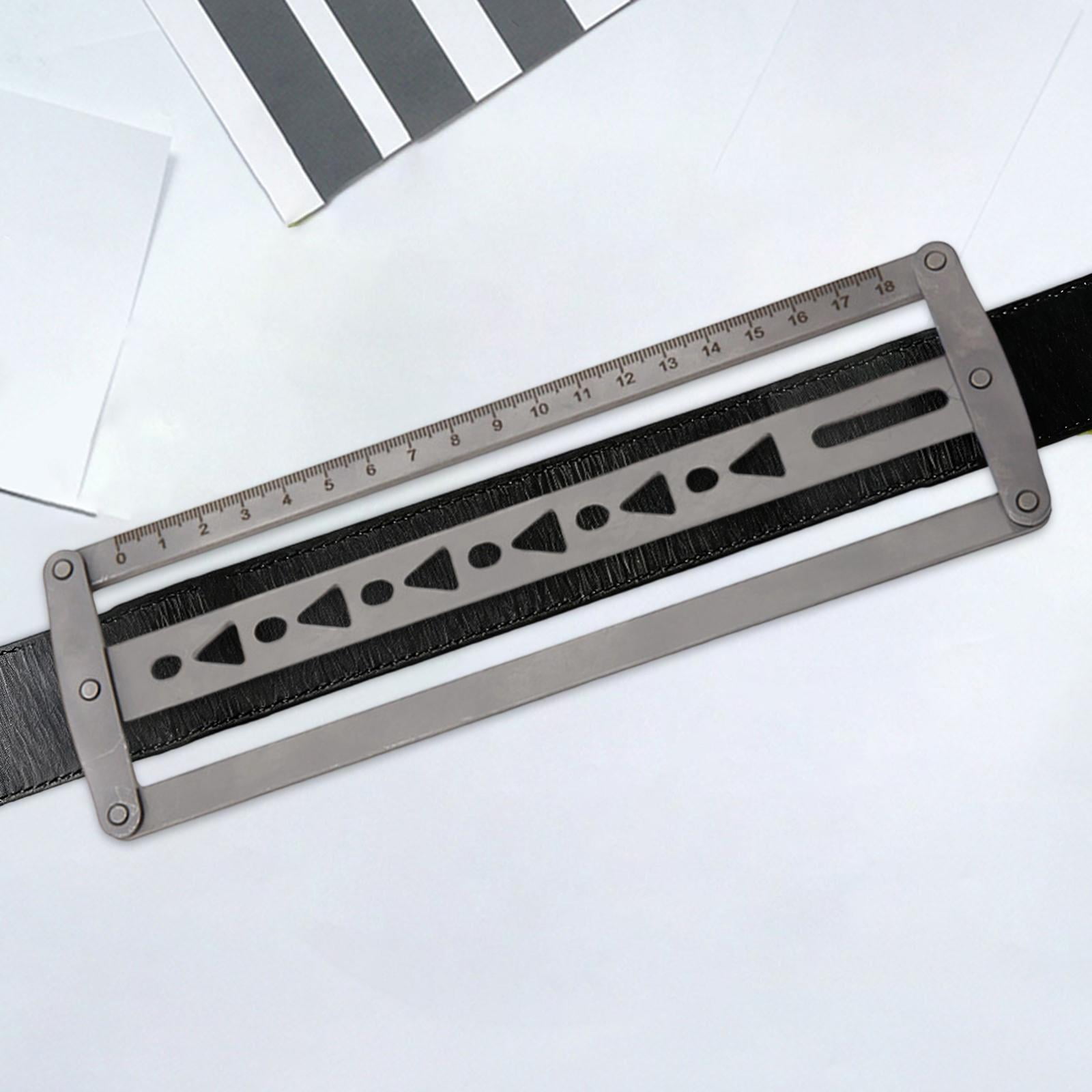 FVDPWYE Belt Positioning Auxiliary Ruler DIY Handcraft Belt Hole Punch Belt End Tool Triangle