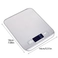 thumbnail image 3 of BotaniNest “High Precision Digital Kitchen Scale – Maximum Load 10kg Perfect For Cooking And Baking Easy To Read LCD Display Compact Design For Home Use”, 3 of 7