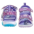 thumbnail image 4 of Sandalias Disney Frozen con iluminación LED azul lila para niña, talla 9, 4 of 6