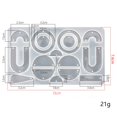 thumbnail image 2 of Earrings Silicone Mold Irregular DIY Jewelry Casting Mold Earrings Resin Mold, 2 of 10