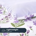 thumbnail image 6 of AllWays Plaza - Floral Toddler Bedding Set for Girls, Cute Colorful Botanical Flowers, 4 Pieces Soft Crib Bed Set Including Comforter, Sheets and Pillowcase, Purple White, 6 of 14