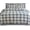 Plaid Navy/Aqua, variant on Elegant Comfort Soft 4-Piece Cotton Flannel Sheet Set -Deep Pocket Fitted Sheet, Flannel Sheets - King, Plaid-Red/Navy