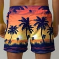 thumbnail image 4 of guisaled Men’s Swim Trunks Swim Trunks Men 5 Inch Inseam Board Shorts Summer Quick Dry Elastic Waist Hawaii Beach Shorts Swimsuit Bathing Suit, 4 of 6