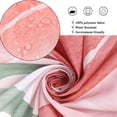 thumbnail image 5 of Peach Shower Curtain, Pink Summer Fruits Peach Ombre with Leaf Printed Cute Bathroom Curtain for Kid''s Bathtub Decor Waterproof Fabric Machine Washable with 12 Hooks, 5 of 6