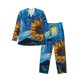 thumbnail image 1 of Balery Starry Night Sunflower Field Pijama para Hombre de Dos Piezas con Manga Larga, Conjunto de Dormir y Descanso Suave con Bolsillos-Medium, 1 of 7