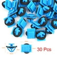 thumbnail image 2 of Rivet Blue Bumper Fender Fastener Clip 30pcs Plastic for Hyundai Kia 87756-1F000, 2 of 6