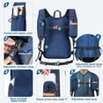 thumbnail image 6 of FUZHIQ Small Hiking Backpack for Men Women Foldable Packable Back Pack Ultralight Hiking Daypack for Travel Camping Outdoor, Blue, 6 of 6