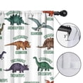 thumbnail image 4 of Blackout Kids Curtains,White Cartoon Dinosaurs Names Pattern Childrens Insulated Curtains Set Of 2,Bedroom Essentials,Toddler Room Decor 42"x84", 4 of 5