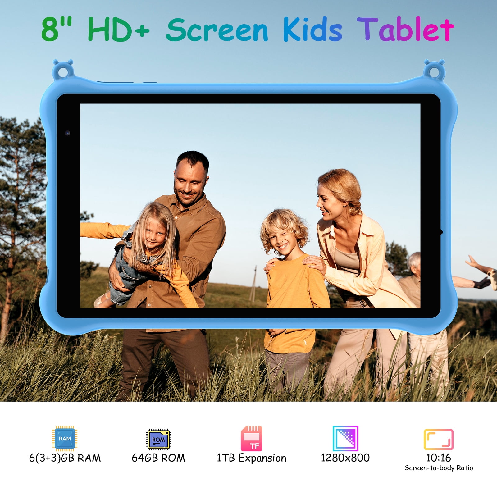 Blackview Tab 5 Kids Tablet - 8 inch, 3GB & 64GB with Built-in