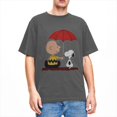 thumbnail image 1 of Camisetas de algodón 100% de Peanuts, Charlie Brown y Snoopy, camisetas novedosas para hombres, ropa de playa con diseño asombroso, manga corta, 1 of 5