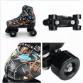thumbnail image 5 of Patines Roller Derby Clásicos De Cuero Con Freno Y 4 Ruedas talla 26, Grafiti Negro, 5 of 5